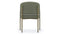 Esme - Esme Dining Chair, Sage Vegan Suede and Brushed Brass