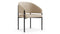 Esme - Esme Dining Chair, Latte Vegan Suede and Black