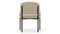 Esme - Esme Dining Chair, Latte Vegan Suede and Black