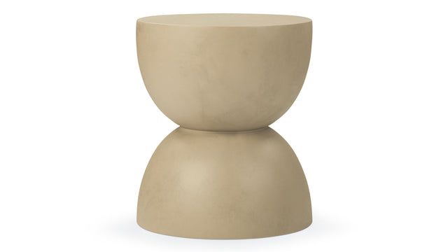 Aura - Aura Outdoor Side Table, Tan Concrete