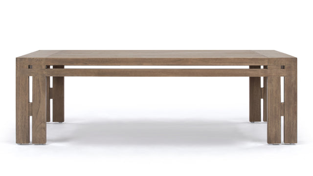 Lusso - Lusso Outdoor Coffee Table, Weathered Teak