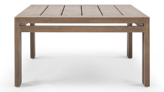 Lusso - Lusso Outdoor Coffee Table, Weathered Teak