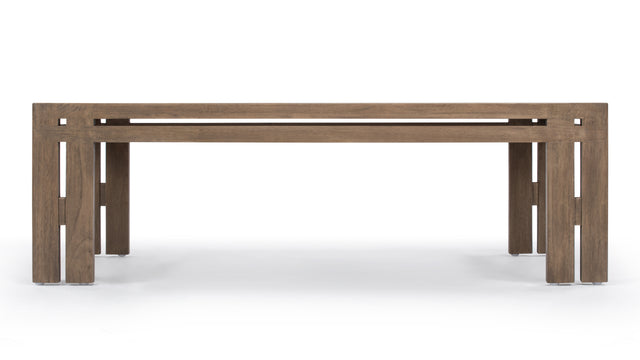 Lusso - Lusso Outdoor Coffee Table, Weathered Teak