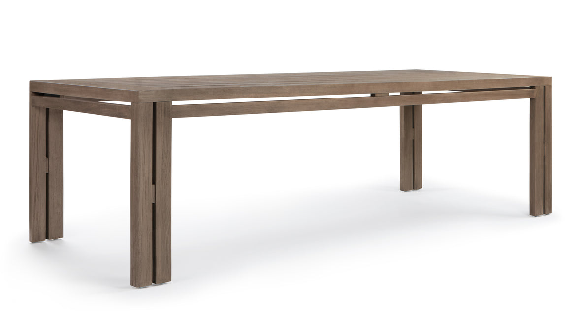 Lusso - Lusso Outdoor Dining Table, Weathered Teak