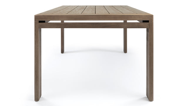 Lusso - Lusso Outdoor Dining Table, Weathered Teak