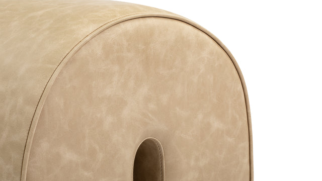 Arch - Arch Ottoman, Beige Vegan Leather