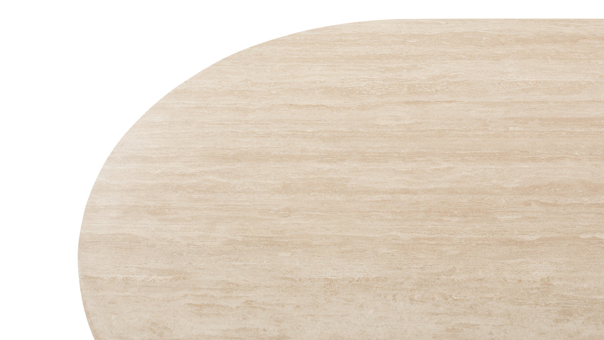 Maui - Maui Dining Table, Travertine