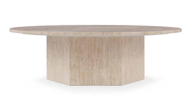 Saga - Saga Large Coffee Table, Travertine