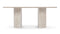 Dante - Dante Dining Table, White Travertine, 77in