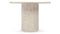 Dante - Dante Dining Table, White Travertine, 77in