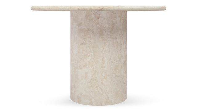 Dante - Dante Dining Table, White Travertine, 77in