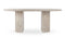 Dante - Dante Dining Table, White Travertine, 77in