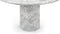 Saturn - Saturn Round Pedestal Dining Table, Orso Grigio Marble, 48in