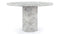 Saturn - Saturn Round Pedestal Dining Table, Orso Grigio Marble, 47in