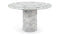 Saturn - Saturn Round Pedestal Dining Table, Orso Grigio Marble, 47in