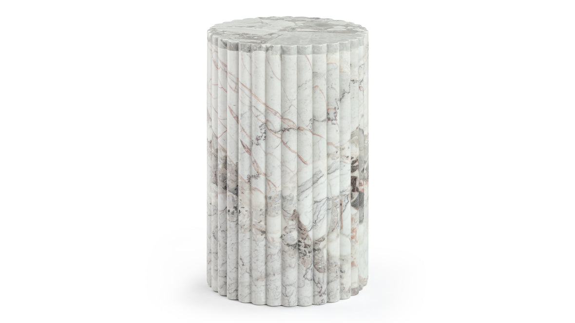 Saturn - Saturn Side Table, Orso Grigio Marble