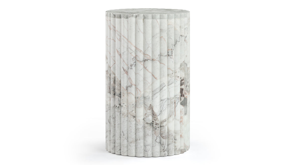 Saturn - Saturn Side Table, Orso Grigio Marble