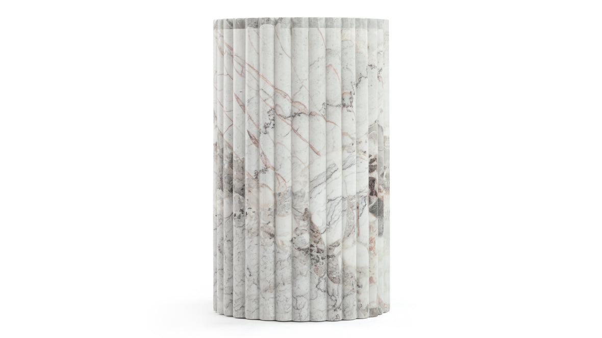 Saturn - Saturn Side Table, Orso Grigio Marble