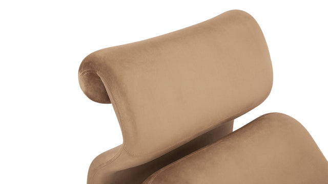 Etcetera - Etcetera Lounge Chair, Tan Velvet