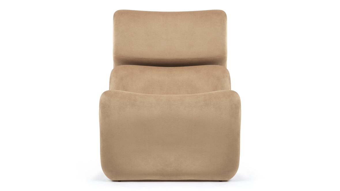 Etcetera - Etcetera Lounge Chair, Tan Velvet