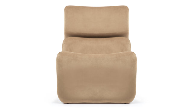 Etcetera - Etcetera Lounge Chair, Tan Velvet