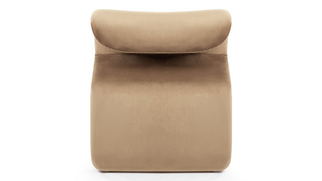 Etcetera - Etcetera Lounge Chair, Tan Velvet