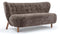 Petra - Petra Sofa, Frosted Coco Luxe Sheepskin and Walnut