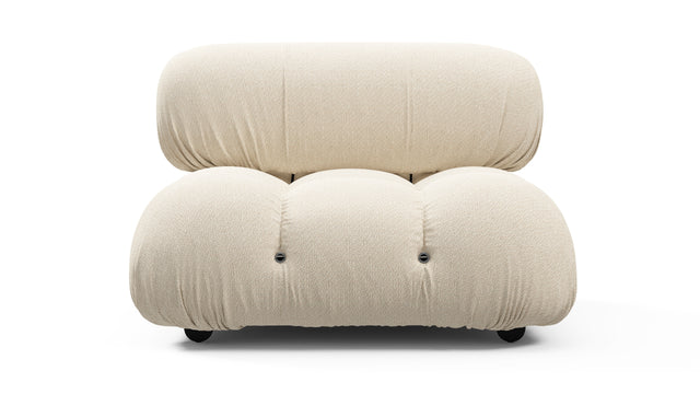 Bellini Outdoor - Mario Bellini Outdoor Module, Armless, Cream Chunky Performance Weave