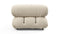 Bellini Outdoor - Mario Bellini Outdoor Module, Left Arm, Cream Chunky Performance Weave