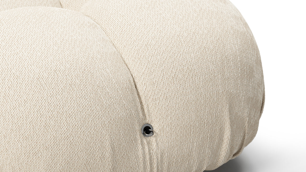 Bellini Outdoor - Mario Bellini Outdoor Module, Left Corner, Cream Chunky Performance Weave