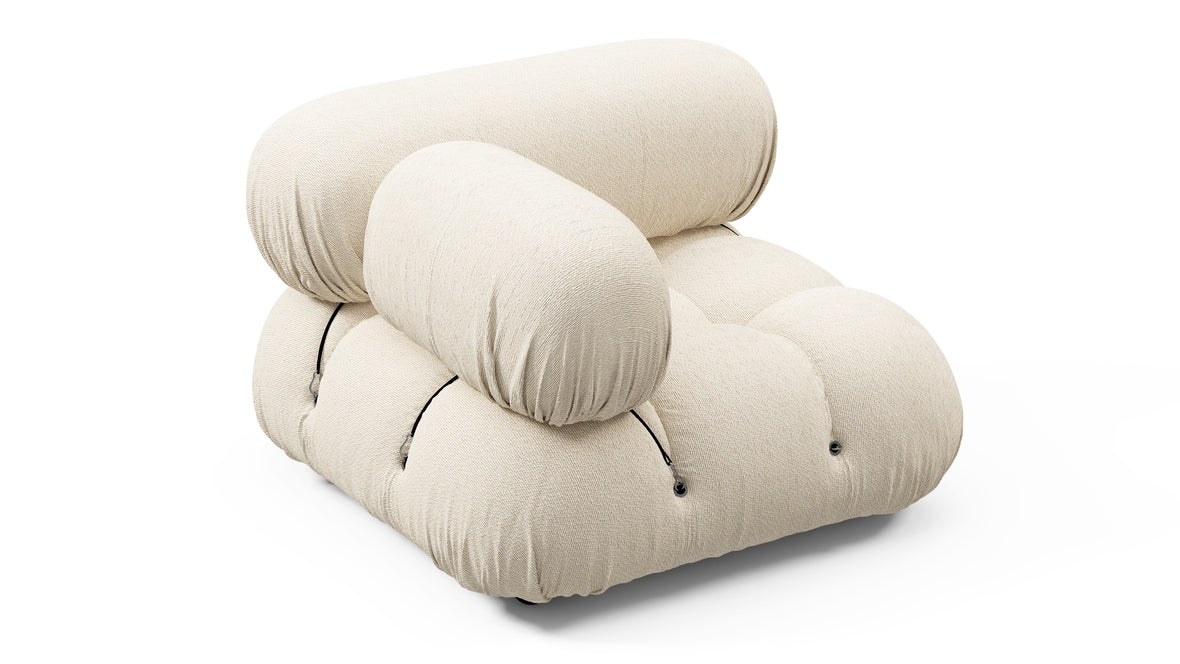 Bellini Outdoor - Mario Bellini Outdoor Module, Left Corner, Cream Chunky Performance Weave