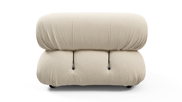 Bellini Outdoor - Mario Bellini Outdoor Module, Right Arm, Cream Chunky Performance Weave