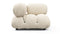 Bellini Outdoor - Mario Bellini Outdoor Module, Right Corner, Cream Chunky Performance Weave