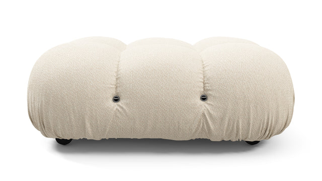 Bellini Outdoor - Mario Bellini Outdoor Ottoman, Cream Chunky Performance Weave