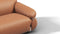 Sesann - Sesann Two Seater Sofa, Chestnut Vegan Leather