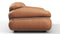 Sesann - Sesann Two Seater Sofa, Chestnut Vegan Leather