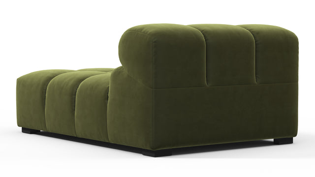 Tufty - Tufty Module, Armless Chaise, Thyme Luxe Velvet