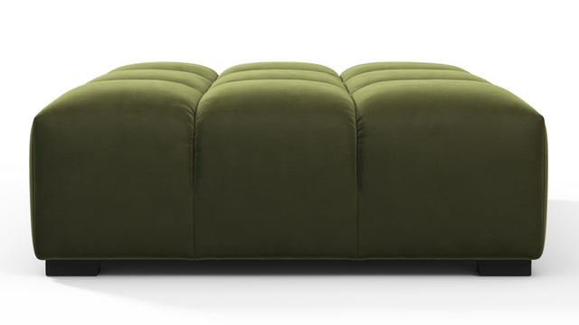 Tufty - Tufty Ottoman, Thyme Luxe Velvet