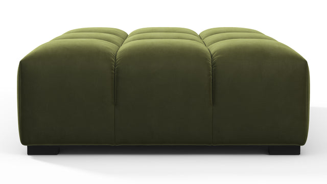 Tufty - Tufty Ottoman, Thyme Luxe Velvet