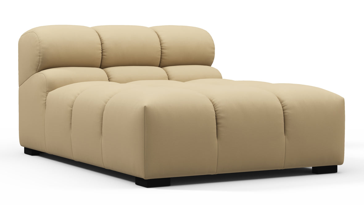 Tufty Outdoor - Tufty Outdoor Module, Armless Chaise, Latte Performance Weave