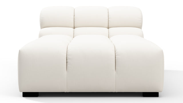 Tufty Outdoor - Tufty Outdoor Module, Armless Chaise, Soft White Performance Weave