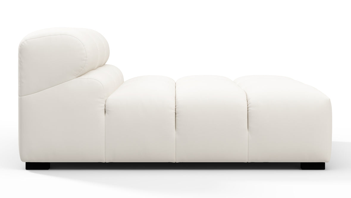 Tufty Outdoor - Tufty Outdoor Module, Armless Chaise, Soft White Performance Weave