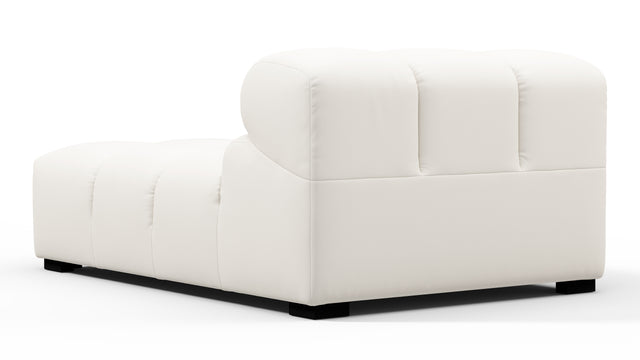 Tufty Outdoor - Tufty Outdoor Module, Armless Chaise, Soft White Performance Weave