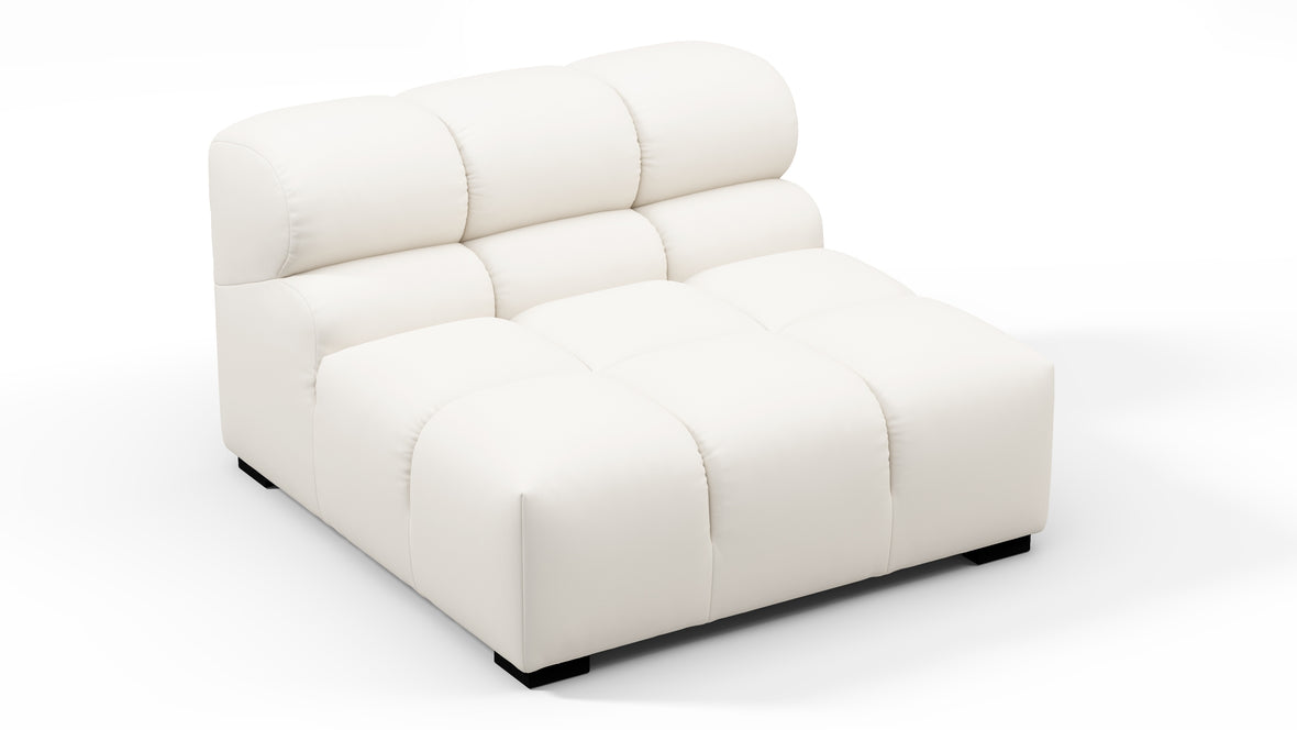 Tufty Outdoor - Tufty Outdoor Module, Armless, Soft White Performance Weave