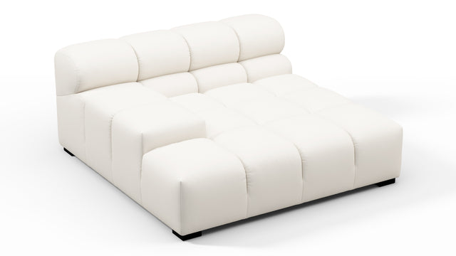 Tufty Outdoor - Tufty Outdoor Module, Deep Large Left Arm, Soft White Performance Weave