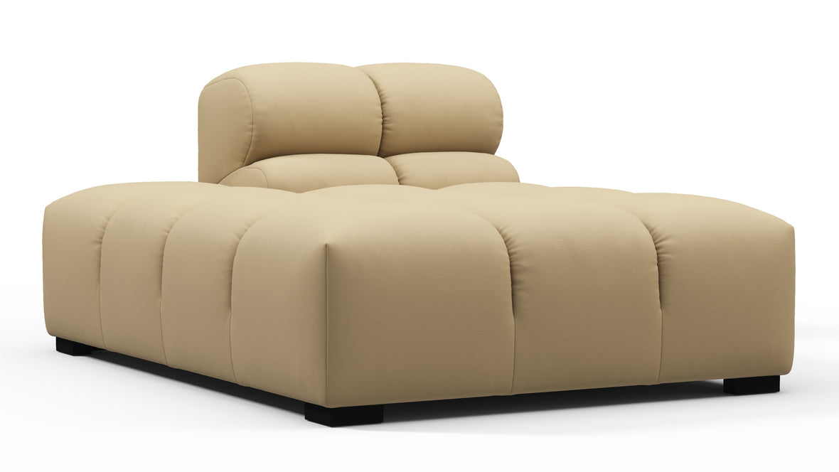 Tufty Outdoor - Tufty Outdoor Module, Left Chaise, Armless, Latte Performance Weave