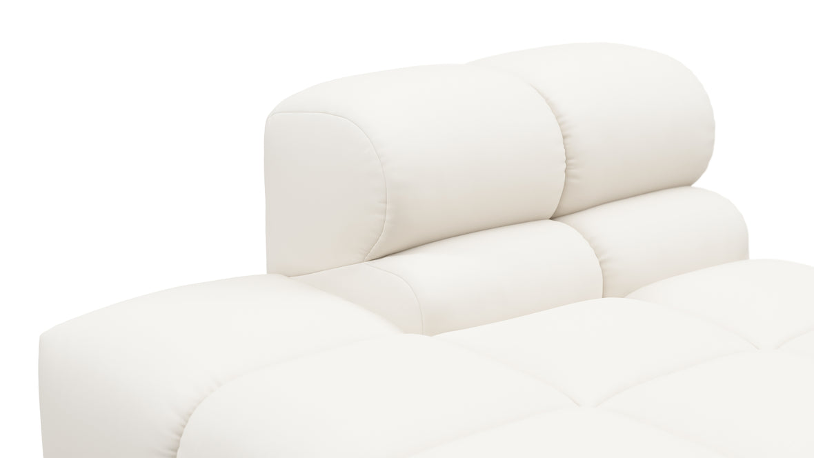 Tufty Outdoor - Tufty Outdoor Module, Left Chaise, Armless, Soft White Performance Weave