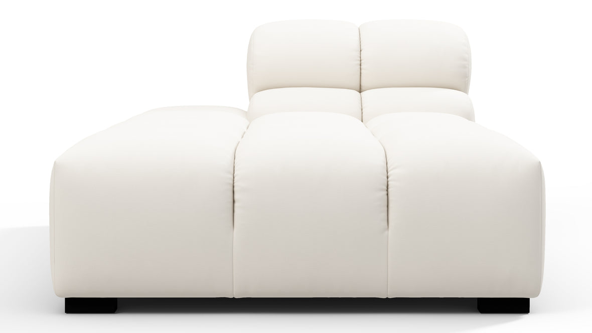 Tufty Outdoor - Tufty Outdoor Module, Left Chaise, Armless, Soft White Performance Weave