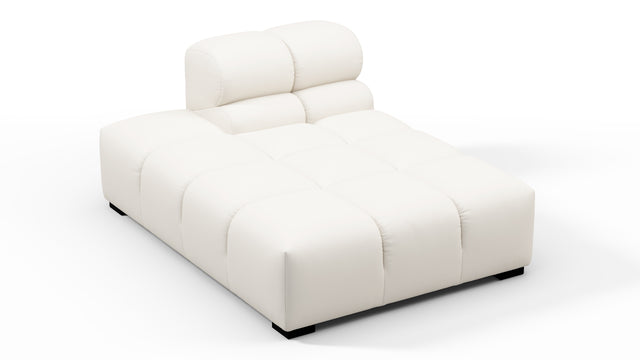 Tufty Outdoor - Tufty Outdoor Module, Left Chaise, Armless, Soft White Performance Weave