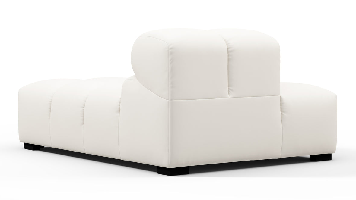 Tufty Outdoor - Tufty Outdoor Module, Left Chaise, Armless, Soft White Performance Weave